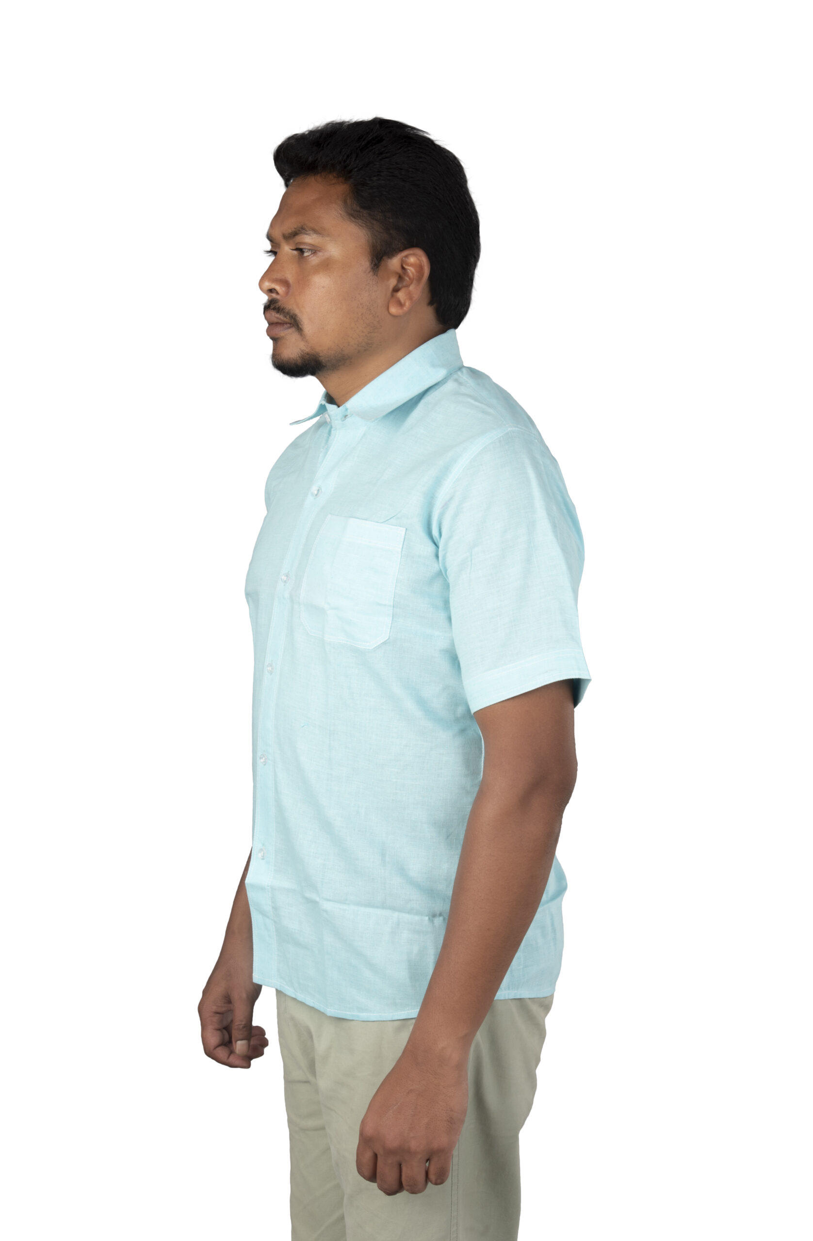 Standard Spread Collar Pure Cotton half  Shirt