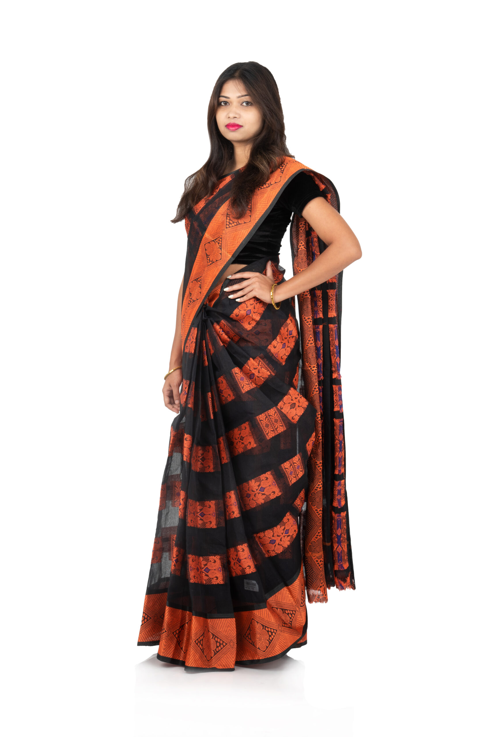Cotton Khadi Woven Sari